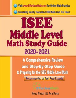 Front cover_ISEE Middle Level Math Study Guide 2020 - 2021