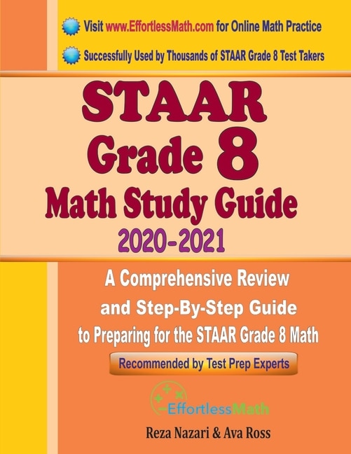 Couverture_STAAR Grade 8 Math Study Guide 2020 - 2021