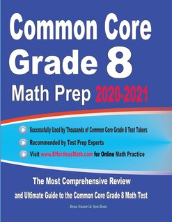 Front cover_Common Core Grade 8 Math Prep 2020-2021