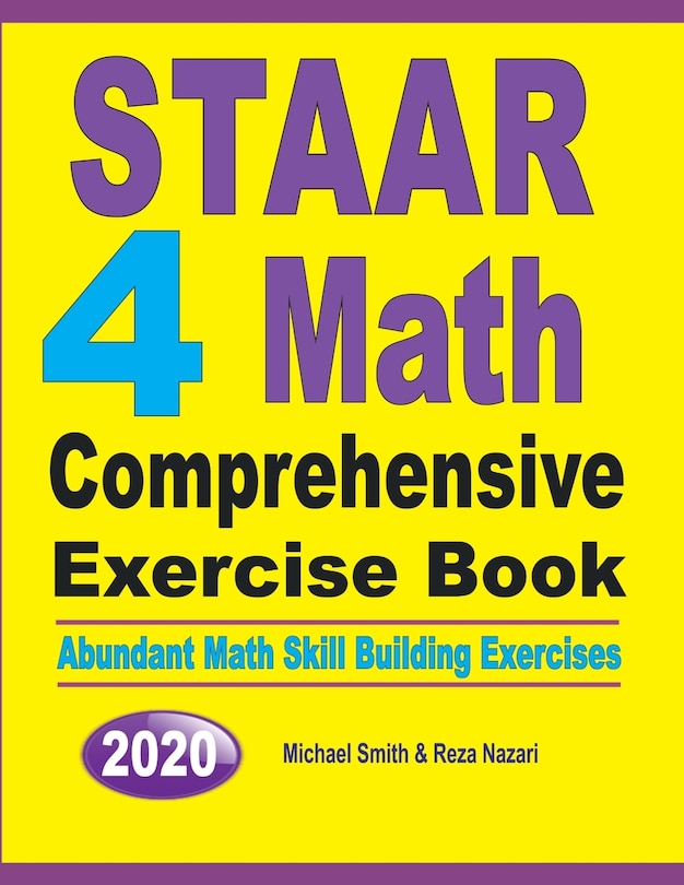 Couverture_STAAR 4 Math Comprehensive Exercise Book