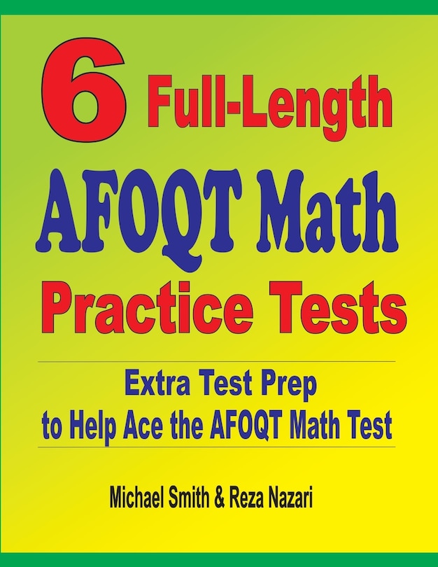 Couverture_6 Full-Length AFOQT Math Practice Tests