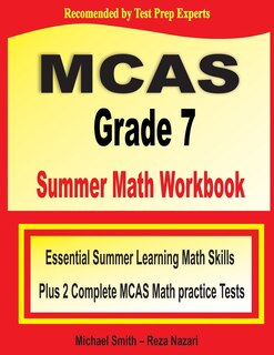 Couverture_MCAS Grade 7 Summer Math Workbook