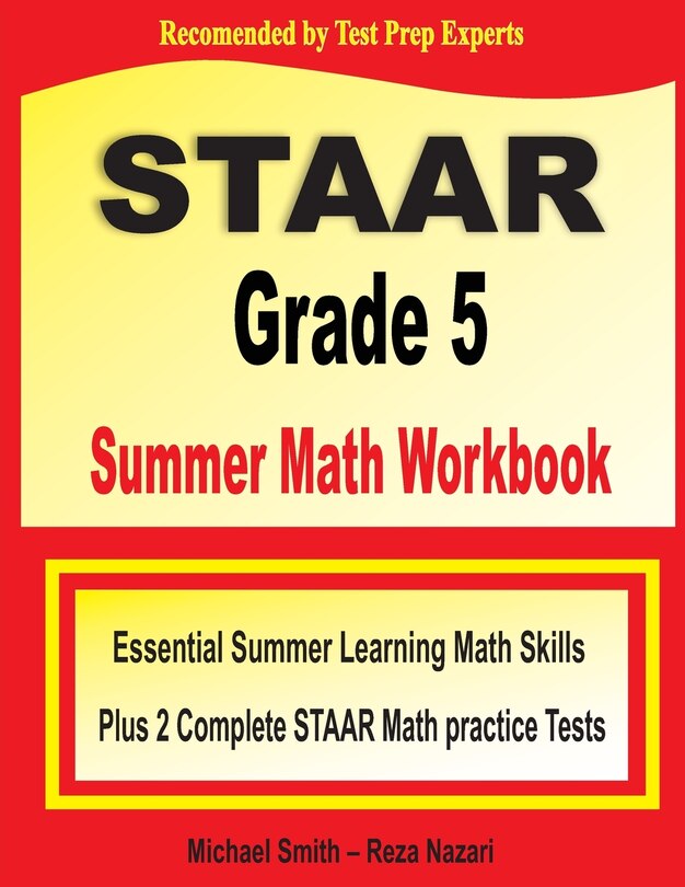 Couverture_STAAR Grade 5 Summer Math Workbook