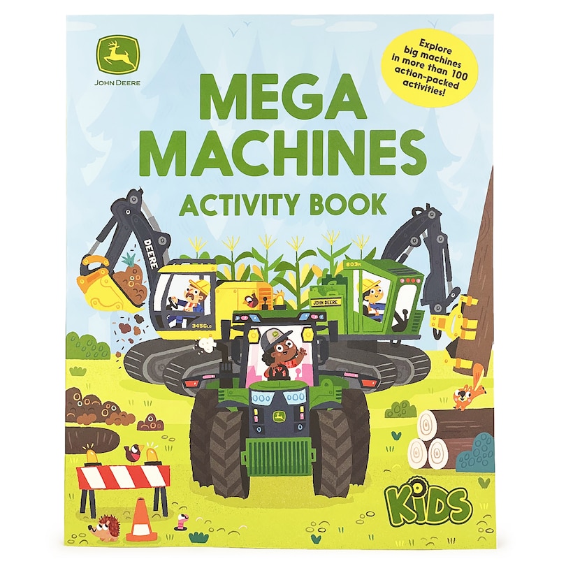 Front cover_John Deere Kids Mega Machines Activity Book