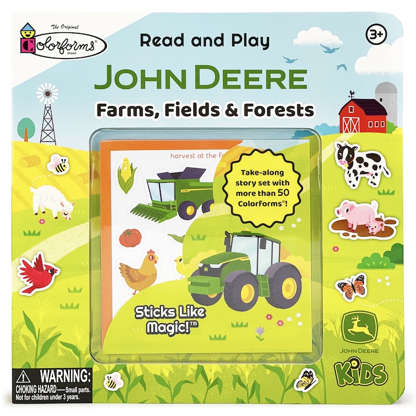 Front cover_John Deere Kids Farms, Fields & Forests (Colorforms)