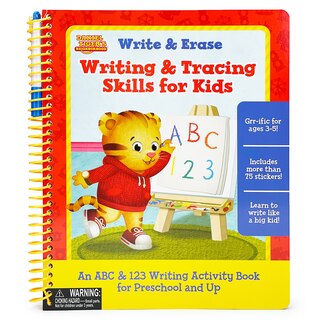 Front cover_Daniel Tiger Write & Erase Writing & Tracing Skills for Kids