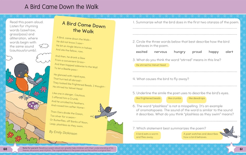 Front cover_4th Grade BIG Workbook: All Subjects for Kids 9 - 10 includes 220+ Activities, Math, Reading Comprehension, Vocabulary and Language Arts, Writing, Math Skills, Algebra, Fractions, Geometry and More!