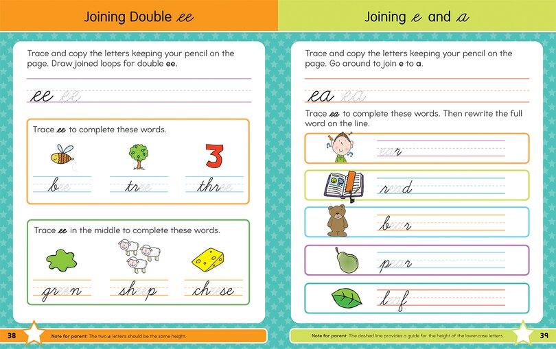 Couverture_Cursive Handwriting Workbook for Kids Ages 8-12: 75+ Activities Including Lowercase and Capital Letter Cursive Writing, Letter Connections, and Penmanship (Gold Stars Series)