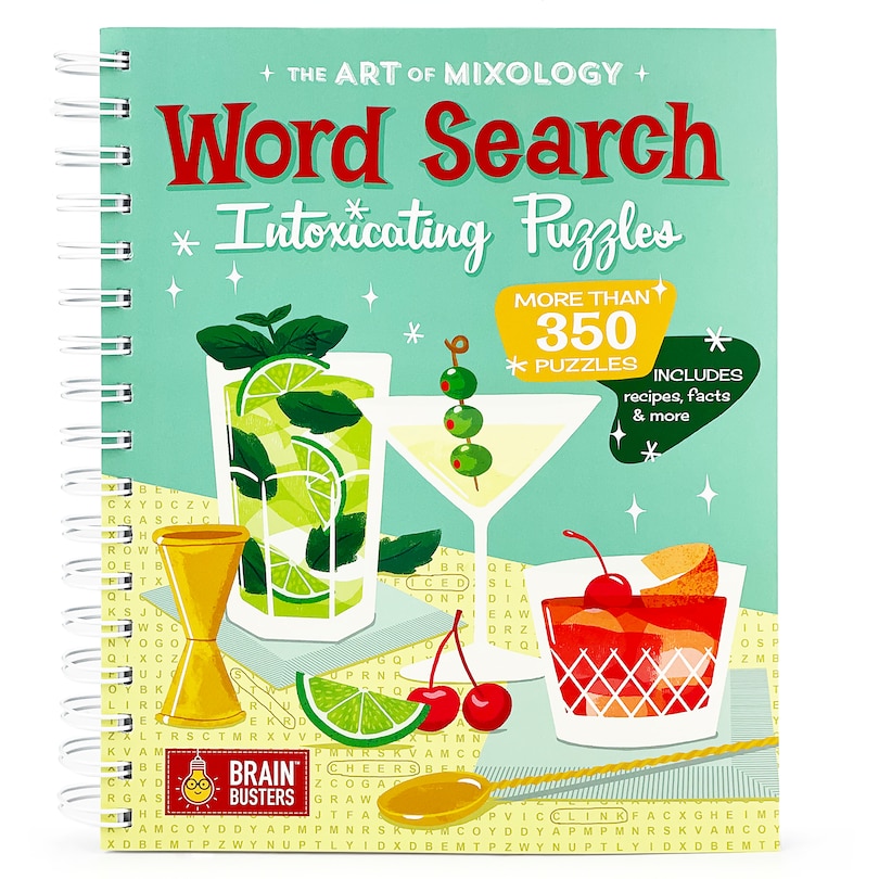 Front cover_The Art of Mixology: Word Search Intoxicating Puzzles