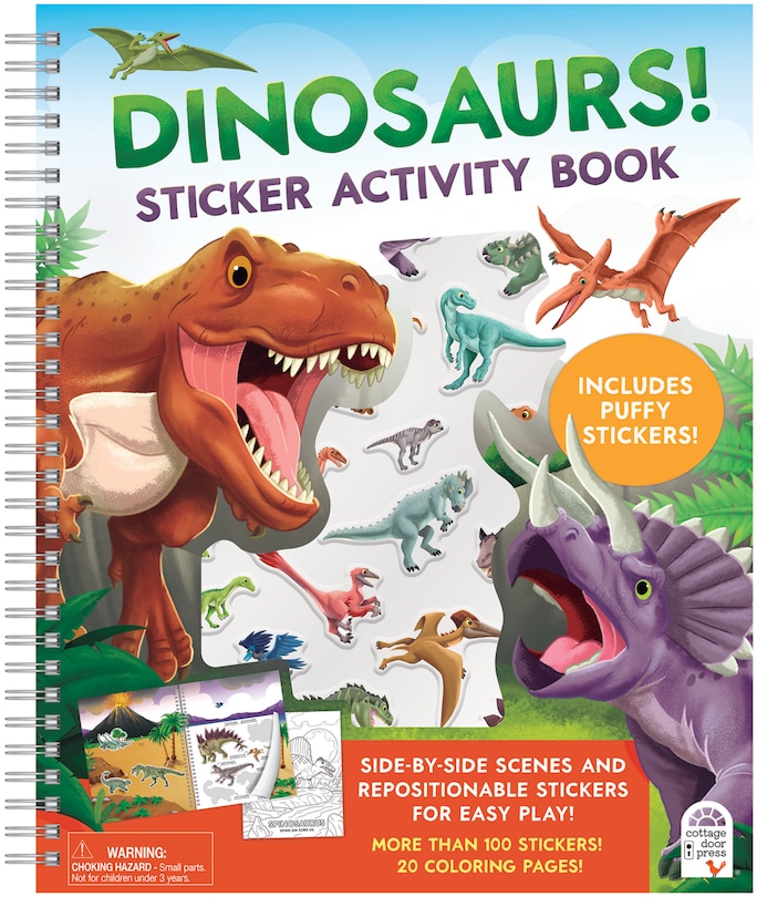 Front cover_Dinosaurs! Sticker Activity Book