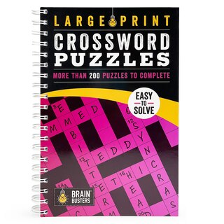 Front cover_Large Print Crossword Puzzles Pink