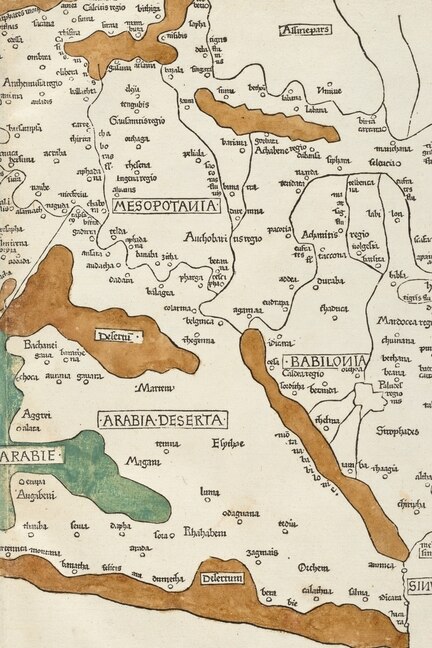 Middle East Vintage Map Field Journal Notebook, 50 Pages/25 Sheets, 4x6: A Poetose Notebook / Journal / Diary (50 Pages/25 Sheets)
