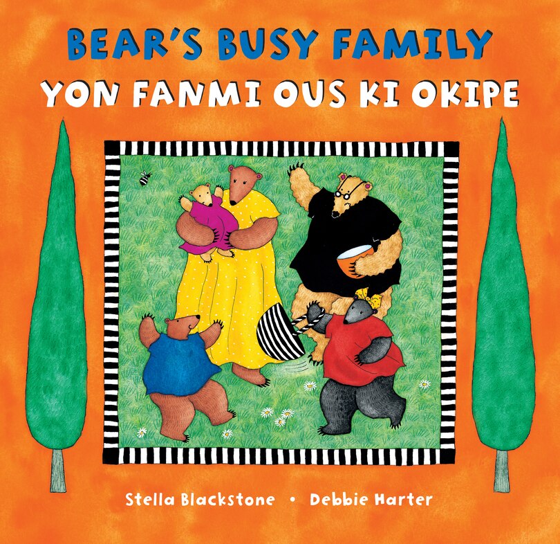 Front cover_Bear's Busy Family (Bilingual Haitian Creole & English)