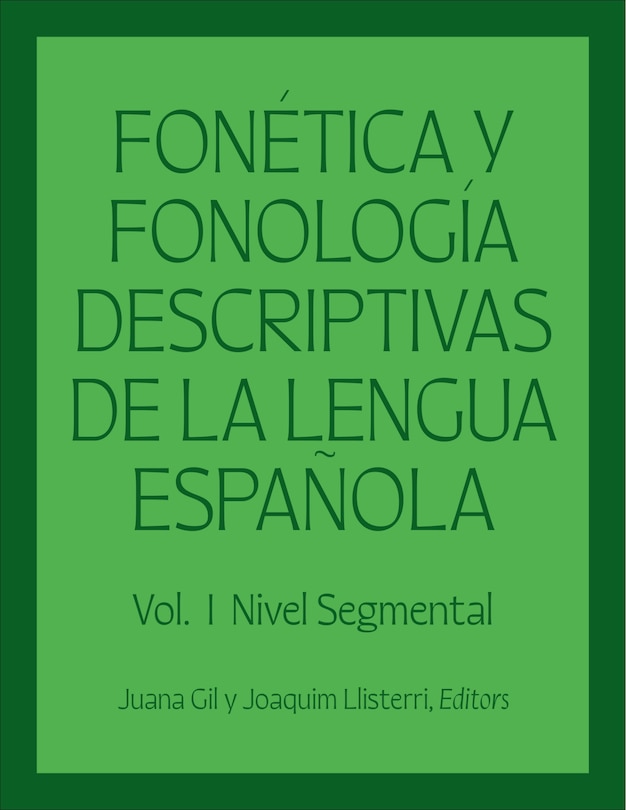 Front cover_Fon�tica y fonolog�a descriptivas de la lengua espa�ola