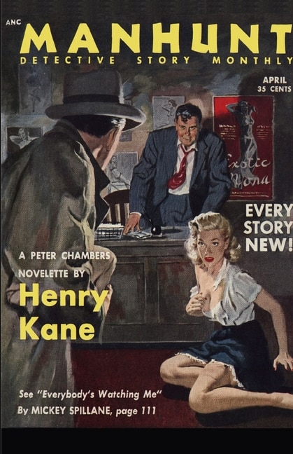 Front cover_Manhunt, April 1953