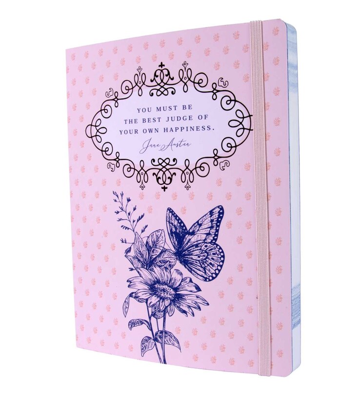 Jane Austen: Best Judge Of Your Own Happiness Softcover Notebook