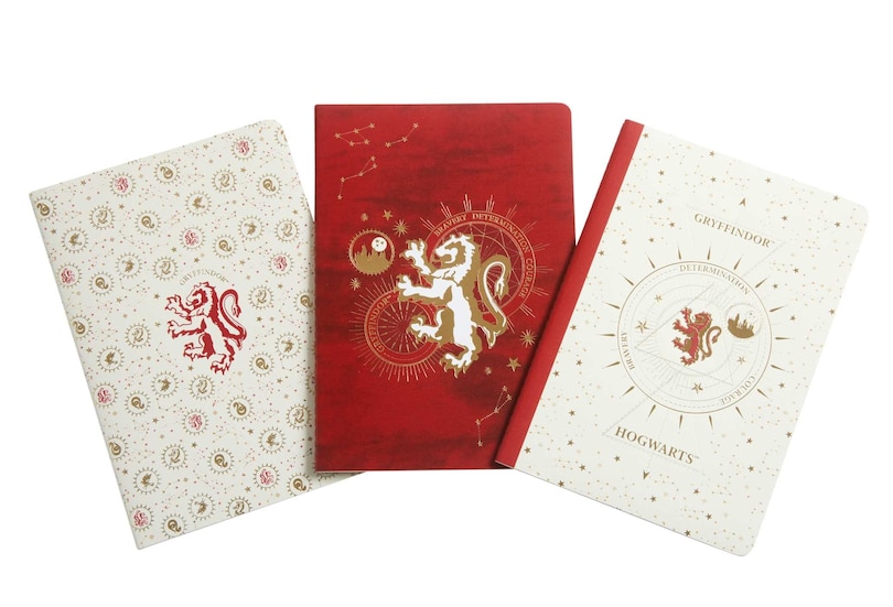 Couverture_Harry Potter: Gryffindor Constellation Sewn Notebook Collection (set Of 3)