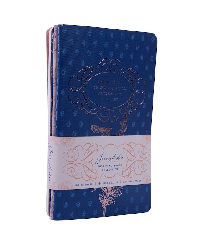 Front cover_Jane Austen Sewn Pocket Notebook Collection (Set of 3)