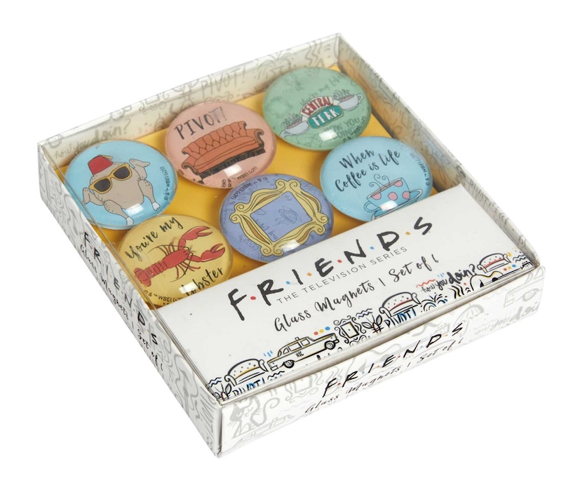 Front cover_Friends: Glass Magnet Set (Set of 6)