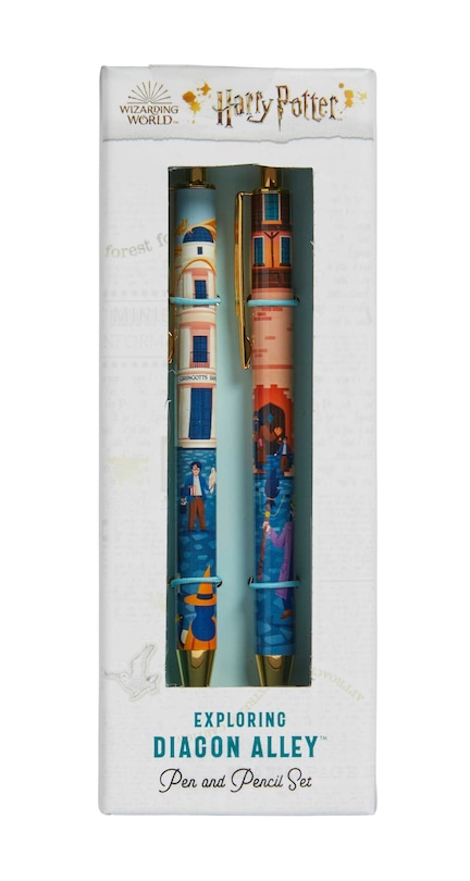 Front cover_Harry Potter: Exploring Diagon Alley Pen and Pencil Set (Set of 2)