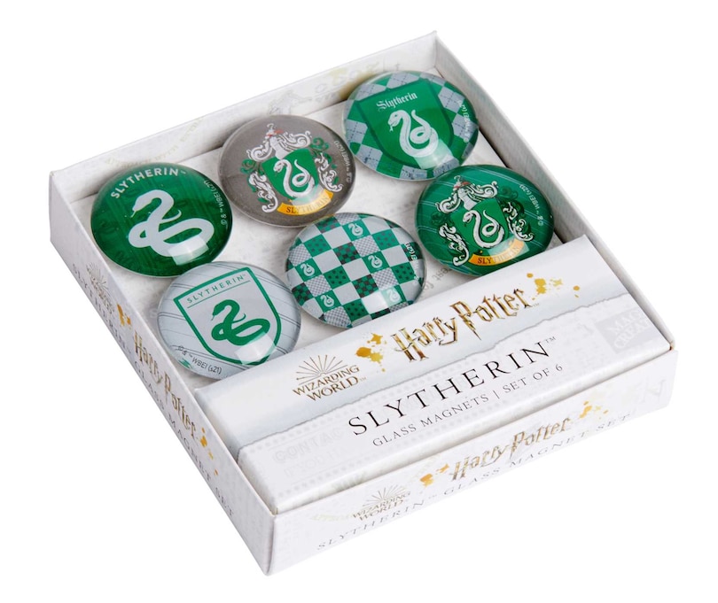 Couverture_Harry Potter: Slytherin Glass Magnet Set (Set of 6)