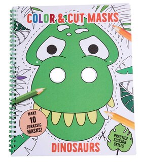 Front cover_Color & Cut Masks: Dinosaurs