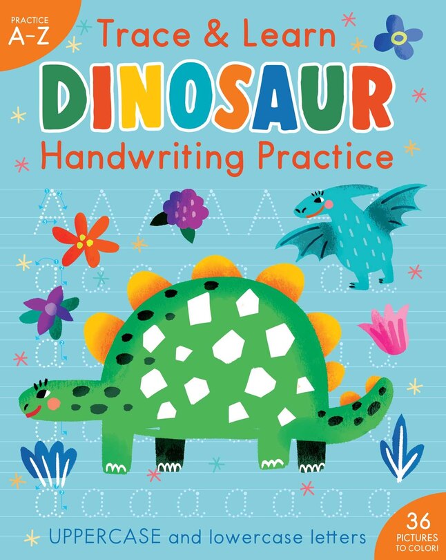 Front cover_Trace & Learn Handwriting Practice: Dinosaur