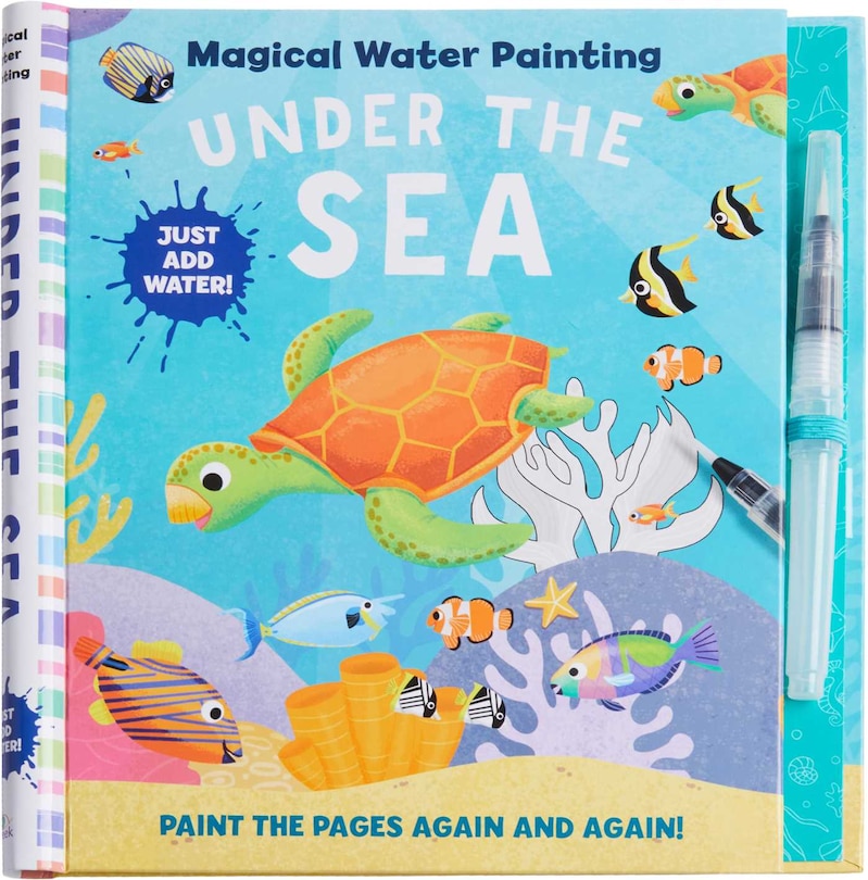 Magical Water Painting: Under the Sea: (art Activity Book, Books For Family Travel, Kids' Coloring Books, Magic Color And Fade)