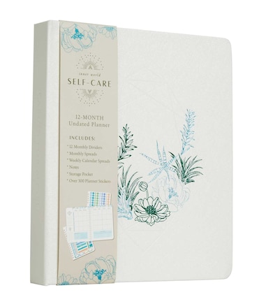 Self-care 12-month Undated Planner: (mindfulness Gifts, Self-care Gifts For Women, Back To School Supplies, Planners With Stickers)