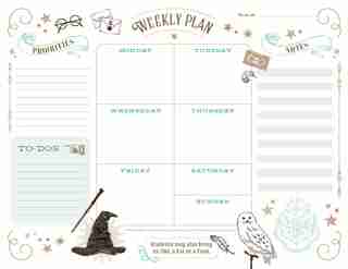 Harry Potter: Weekly Planner Notepad: (harry Potter School Planner, Harry Potter Gift, Harry Potter Stationery, Undated Planner) de Insights