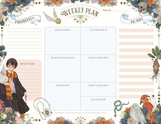 Front cover_Harry Potter: Floral Fantasy Weekly Planner Notepad