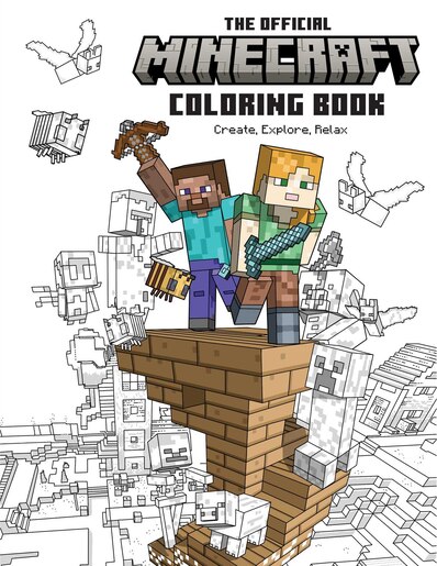 Official Minecraft Coloring Book: Create, Explore, Relax