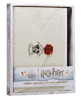 Front cover_Harry Potter: Hogwarts Acceptance Letter Journal and Wand Pen Set