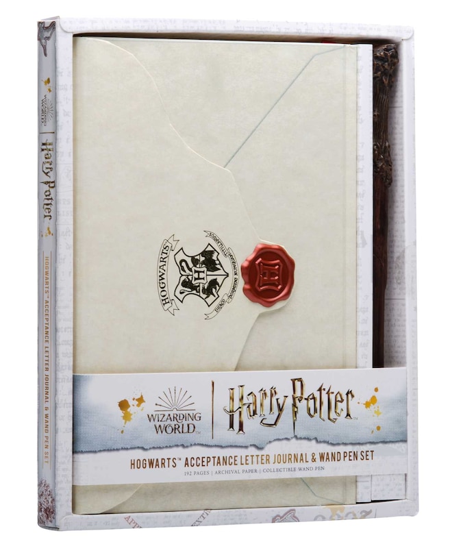 Front cover_Harry Potter: Hogwarts Acceptance Letter Journal and Wand Pen Set
