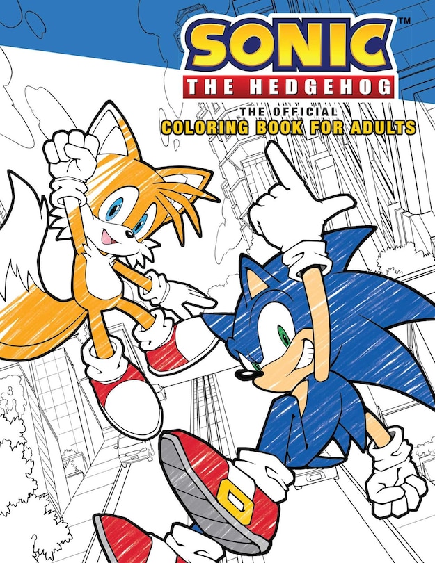 Front cover_Sonic the Hedgehog: The Official Adult Coloring Book