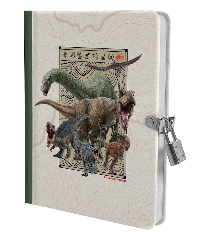 Front cover_Jurassic World Invisible Ink Lock & Key Diary