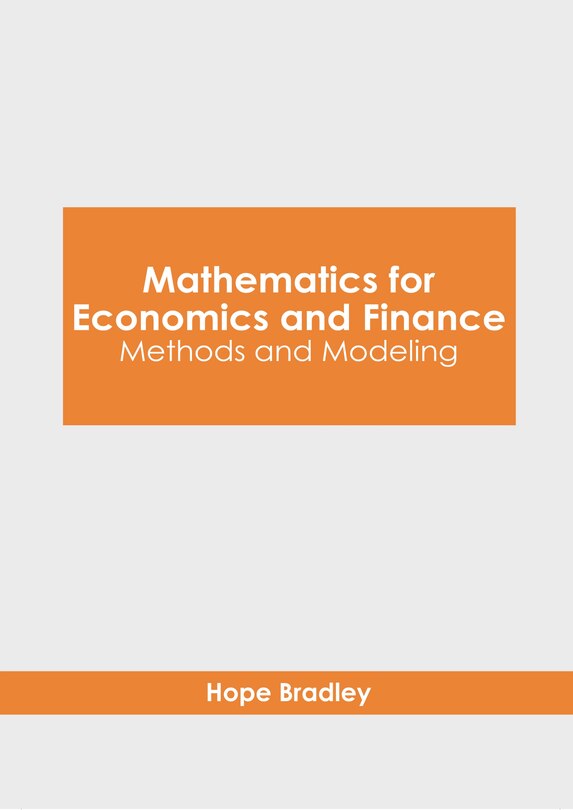 Front cover_Mathematics for Economics and Finance: Methods and Modeling