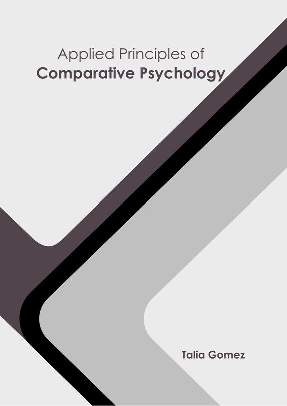 Couverture_Applied Principles Of Comparative Psychology