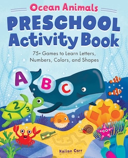 Front cover_Ocean Animals Preschool Activity Book