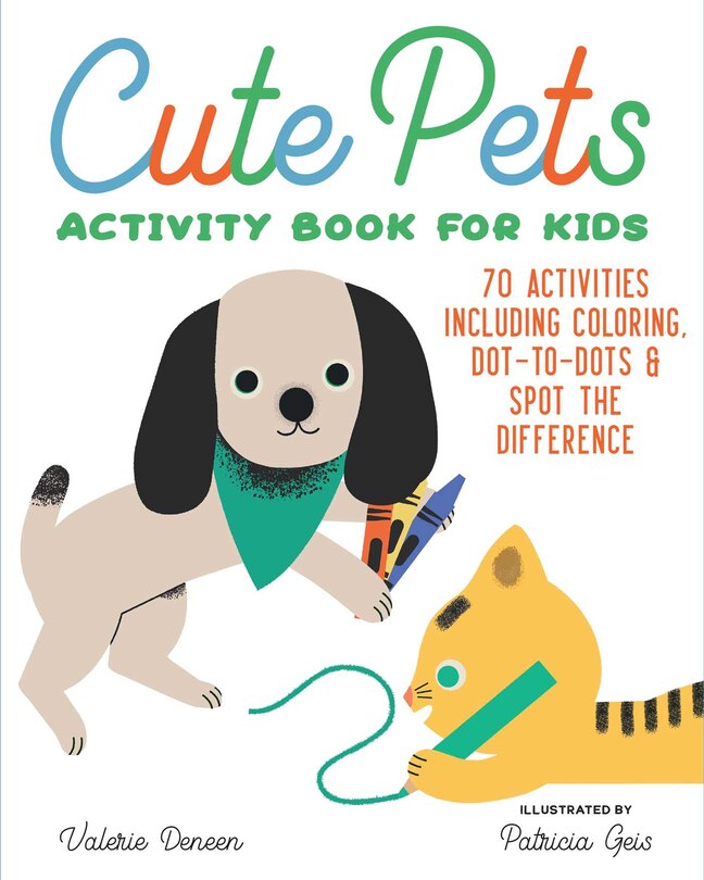 Front cover_Cute Pets Activity Book for Kids