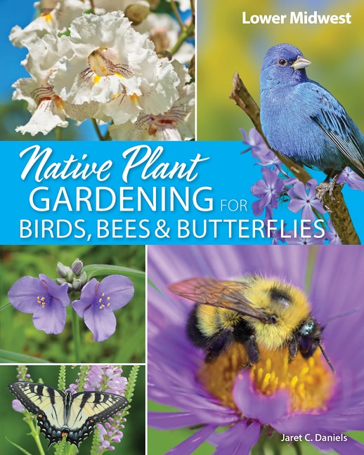 Front cover_Native Plant Gardening for Birds, Bees & Butterflies: Lower Midwest
