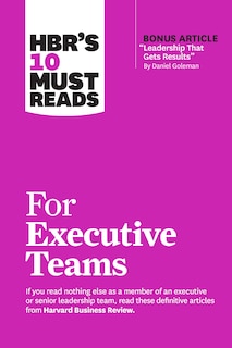 Couverture_HBR's 10 Must Reads for Executive Teams