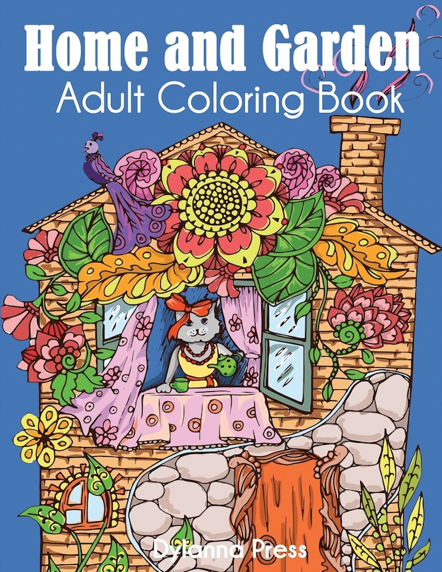 Couverture_Home and Garden Adult Coloring Book