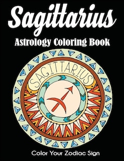 Front cover_Sagittarius Astrology Coloring Book