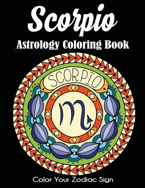 Front cover_Scorpio Astrology Coloring Book