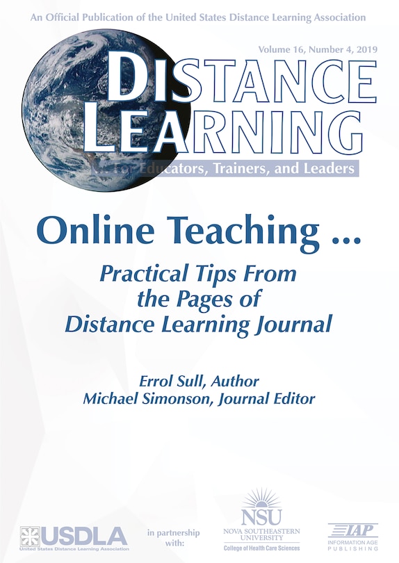 Front cover_Distance Learning Vol 16 Issue 4