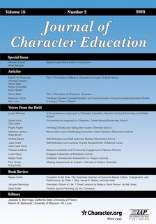 Couverture_Journal of Character Education Vol 16 Issue 2