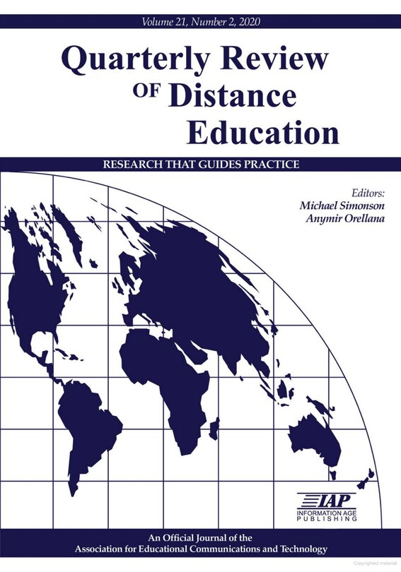 Couverture_Quarterly Review of Distance Education Vol 21 Issue 2