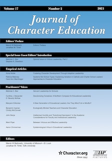 Front cover_Journal of Character Education Vol 17 Issue 1