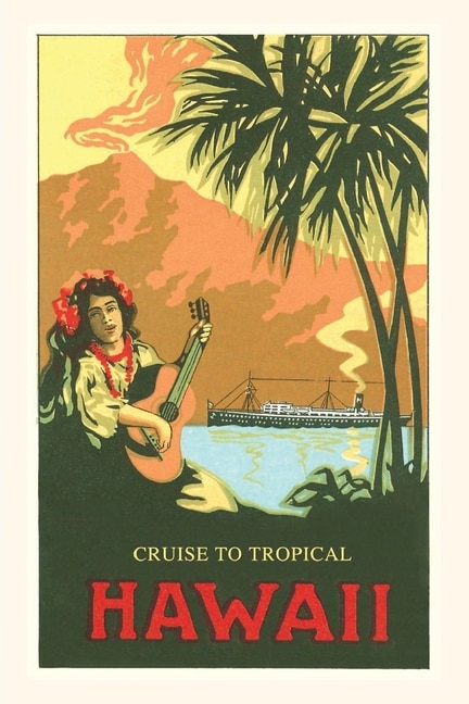 Couverture_Vintage Journal Woman Playing Guitar Travel Poster